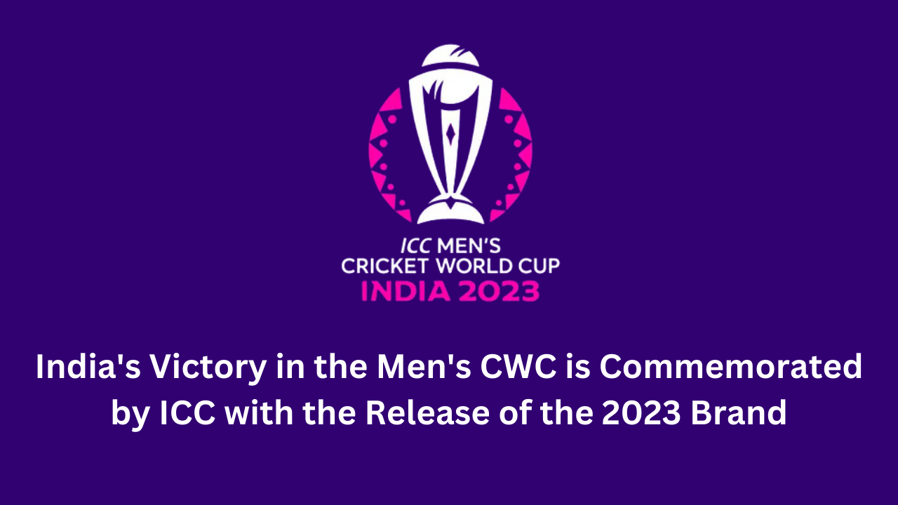 India's Victory in the Men's CWC is Commemorated by ICC