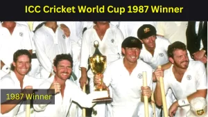 ICC Cricket World Cup 1987 Winner