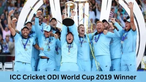 ICC Cricket ODI World Cup 2019 Winner, England Left the Trophy