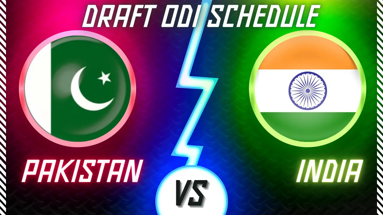 Draft ODI World Cup schedule between India vs Pakistan on October 15
