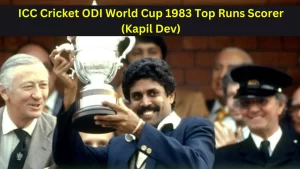 ICC Cricket ODI World Cup 1983 Top Runs Scorer (Kapil Dev)