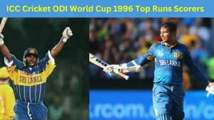 ICC Cricket ODI World Cup 1996 Top Runs Scorers