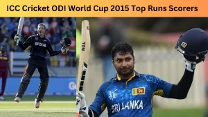 ICC Cricket ODI World Cup 2015 Top Runs Scorers