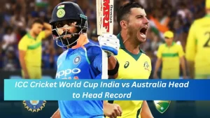 ICC Cricket World Cup India vs Australia Head to Head Record