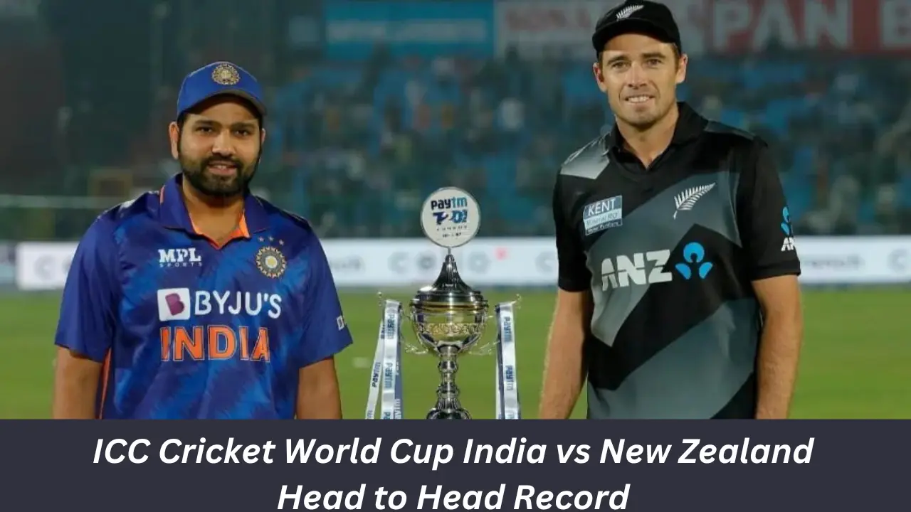 ICC Cricket World Cup India vs New Zealand Head to Head Record