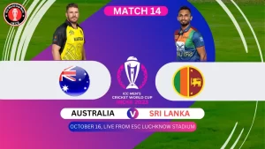 Australia vs Sri Lanka ICC Cricket World Cup 2023 India 