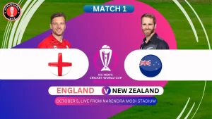 England vs New Zealand ICC Cricket World Cup 2023 India