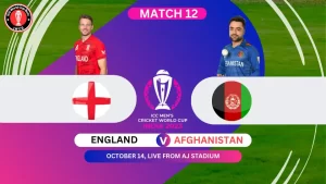 England vs Afghanistan ICC Cricket World Cup 2023 India 