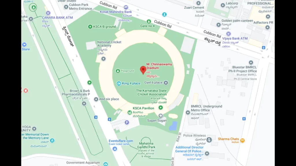 How To Reach M. Chinnaswamy Stadium for ICC Cricket World Cup 2023