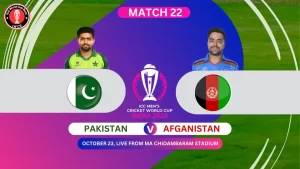 Pakistan vs Afghanistan ICC Cricket World Cup 2023