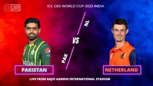 Pakistan vs Netherlands ICC Cricket World Cup 2023 India