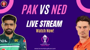 Pakistan vs Netherlands ICC Cricket World Cup 2023 Live Streaming, ball by ball Commentary and Live Score