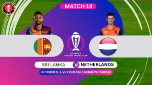 Sri Lanka vs Netherlands ICC Cricket World Cup 2023 India