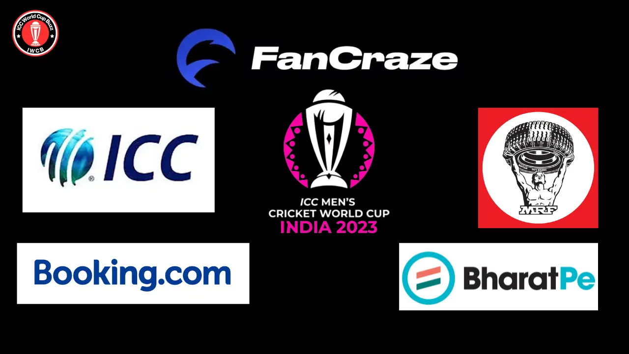 Unveiling the ICC Cricket World Cup 2023's Powerhouse Sponsors