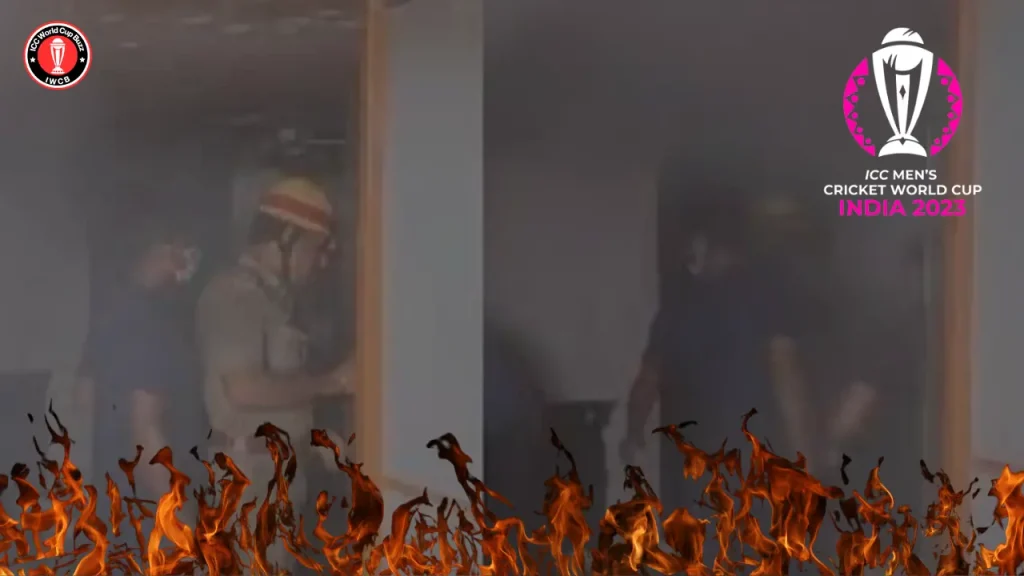 A fire broke out in Eden Garden’s dressing room ahead of the ODI World Cup 2023