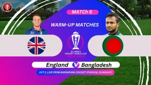 England vs Bangladesh Warm Up Match ICC Cricket World Cup 2023 