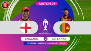 England vs Sri Lanka ICC Cricket World Cup 2023