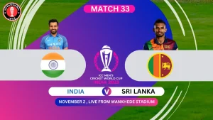 India vs Sri Lanka ICC Cricket World Cup 2023