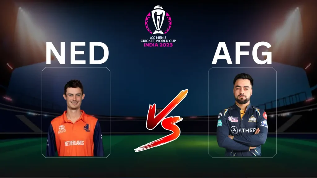 Netherlands vs Afghanistan ICC Cricket World Cup 2023 India 