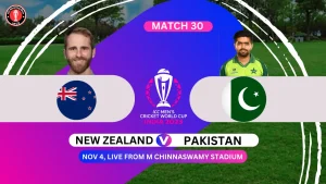 New Zealand vs Pakistan ICC Cricket World Cup 2023 India 