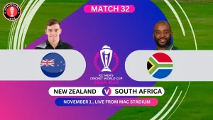 New Zealand vs South Africa ICC Cricket World Cup 2023 India