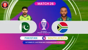 Pakistan vs South Africa ICC Cricket World Cup 2023