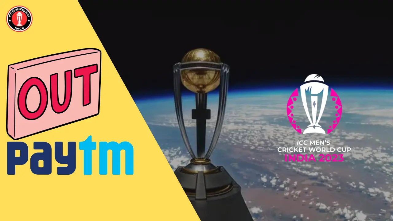 Paytm is out of the running for the 2023 Cricket World Cup, while BookMyShow has secured the rights to all locations