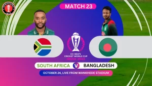 South Africa vs Bangladesh ICC Cricket World Cup 2023
