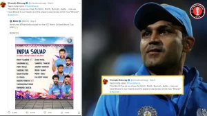 For the ODI World Cup, Virender Sehwag made a strong demand to the BCCI: “Team Bharat, not Team India.”