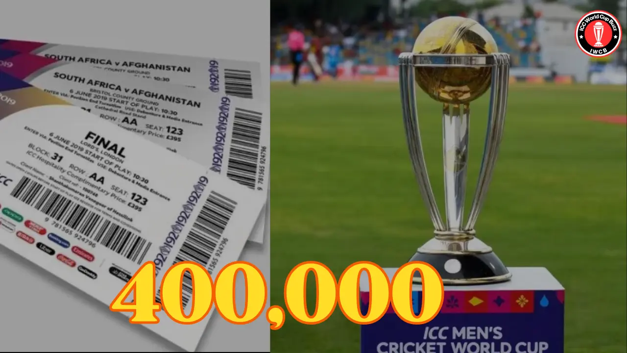 ICC World Cup 2023 Tickets BCCI Announces Release Of 400,000 Tickets; Here Are The Details