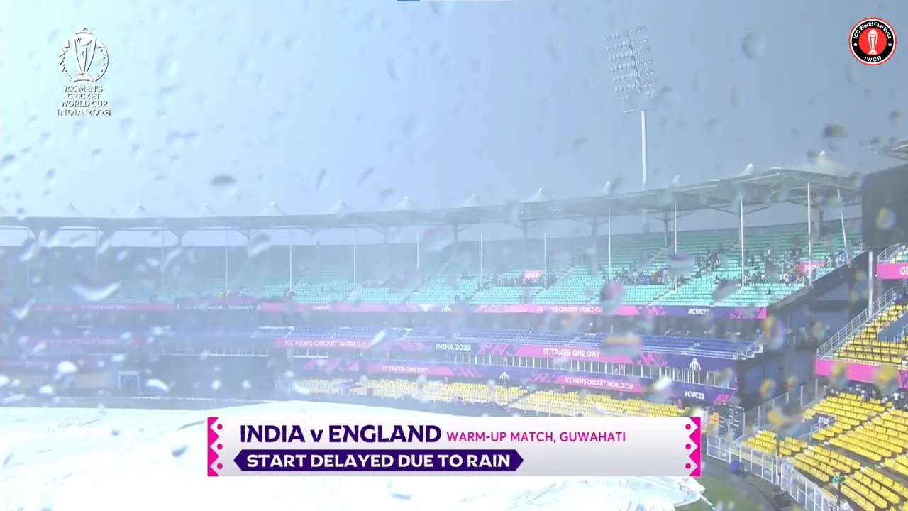 India vs England warm up match start of Play delayed due to rain 