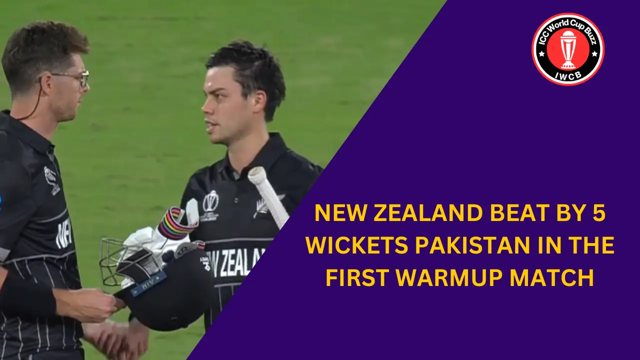 New Zealand Beat Pakistan by 5 Wickets