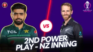 Pakistan Vs Newzealand Warm-up Match 01, Hyderabad 2nd Power Play Score Update – NZ Inning