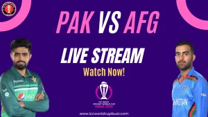Pakistan vs Afghanistan ICC Cricket World Cup 2023 Live Streaming, ball by ball commentary and Live Score