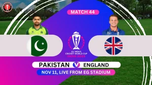 Pakistan vs England ICC Cricket World Cup 2023 India 