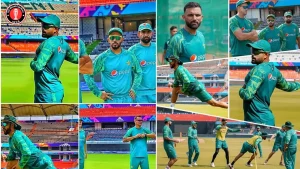 Pakistan’s World Cup 2023 team conducts its first practice session in Hyderabad amidst heavy security