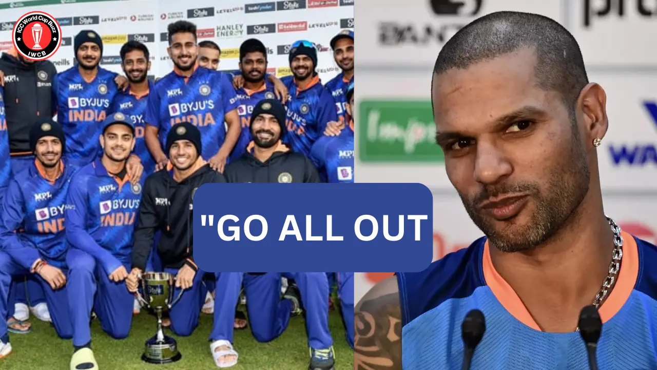 Shikhar Dhawan posts a heartfelt message after being overlooked for the 2023 World Cup, saying, Go all out, Team India!