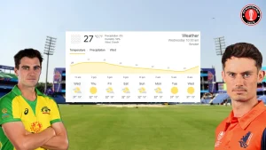 AUS vs NED Weather Report ICC Cricket World Cup 2023
