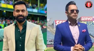 After making an absurd pitch claim, Mohammad Hafeez is corrected by Akash Chopra