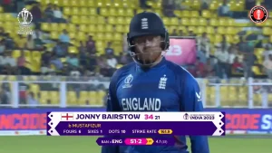 Bairstow Quick Fire Has Set England In a Driving Seat. He Made 34 for 21.