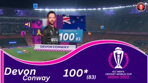 Conway Century 1st Century of the World Cup: Outclass Performance in ENG vs. NZ ICC Cricket World Cup 2023