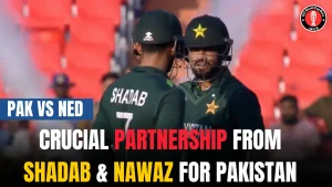 Crucial Partnership from Shadab and Nawaz for Pakistan