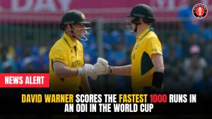 David Warner Becomes the Fastest to 1000 ODI World Cup Runs