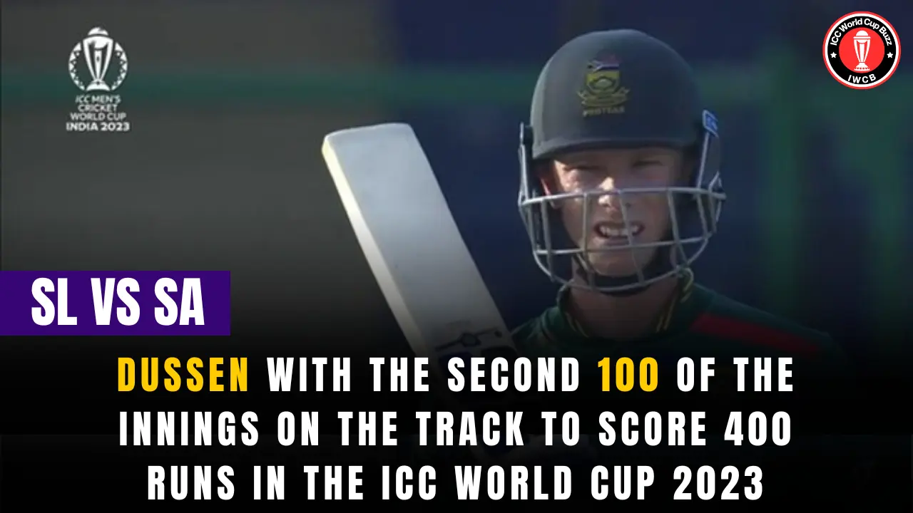 Dussen with the Second 100 of the Innings On the Track to Score 400 Runs in the ICC World Cup 2023