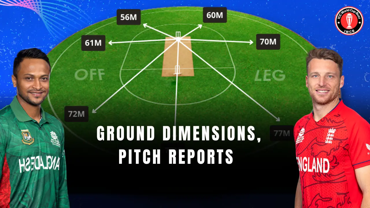 ENG vs BAN Ground Dimensions, Pitch Report and Entry Gates