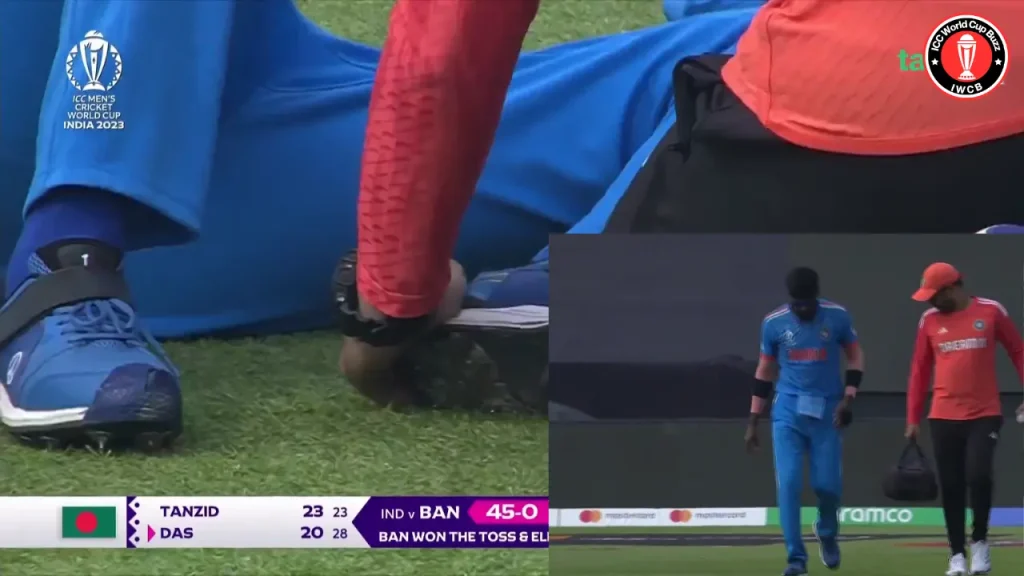 Hardik Pandya got injured during the match against Bangladesh ICC Cricket World Cup 2023