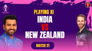 Ind vs NZ Playing 11 Match 21 in the ICC World Cup 2023