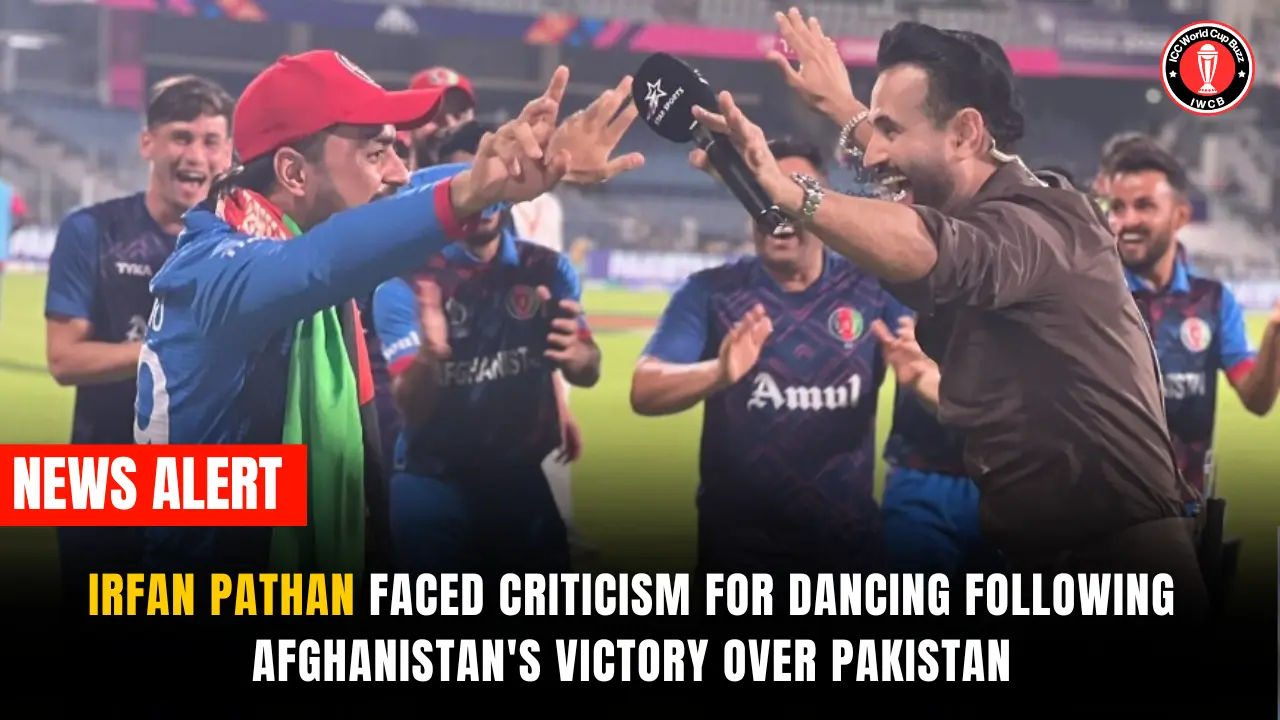 Irfan Pathan faced criticism for dancing following Afghanistan's victory over Pakistan