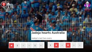 Jadeja Game Changing Spell vs Austalia in the ICC World Cup 2023