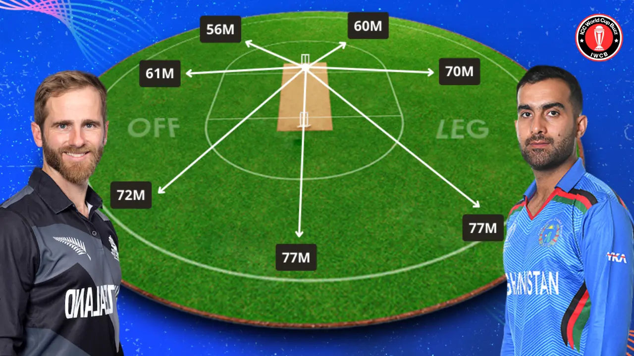 NZ vs AFG Ground dimensions and Pitch Report (small ground)